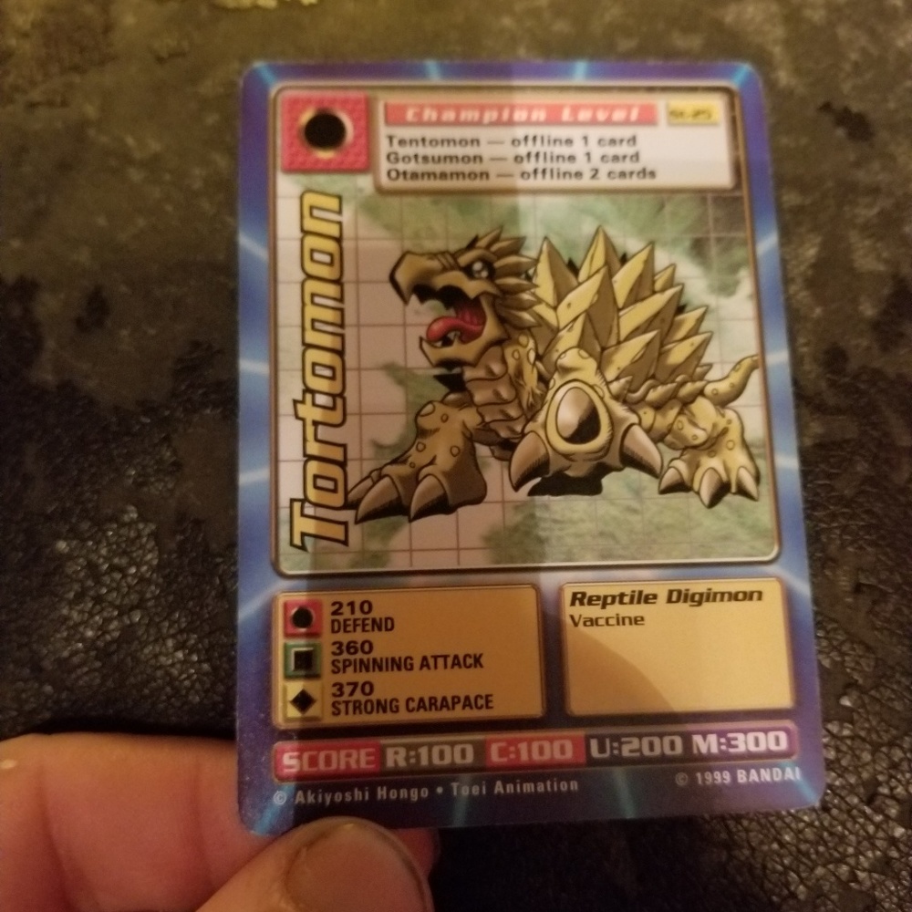 Tortomon digimon card